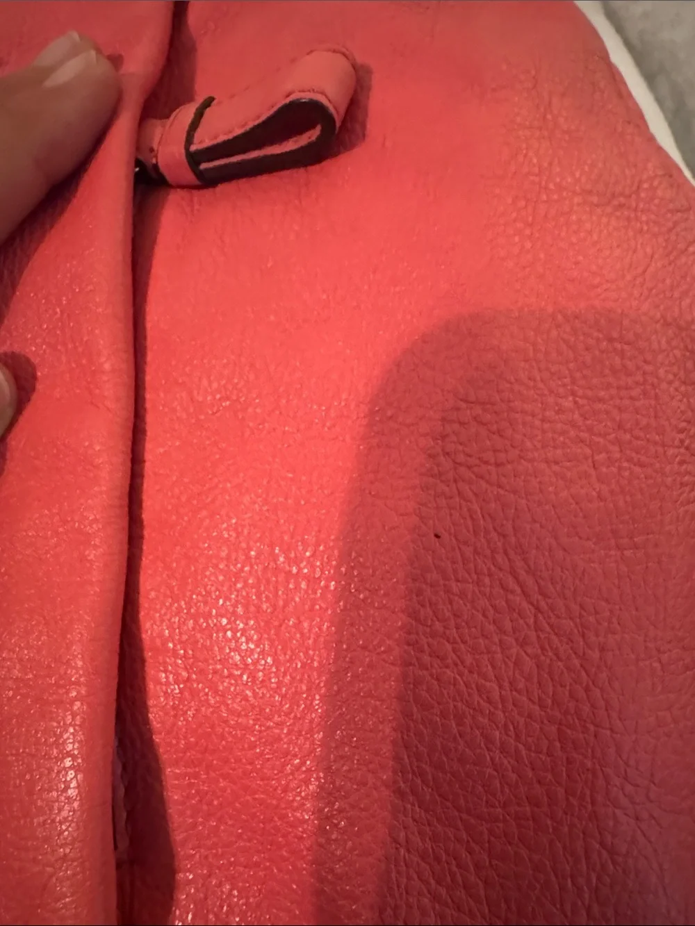 Coach Coral Pink Madison Isabella Hobo pebbled Leather Shoulder Bag